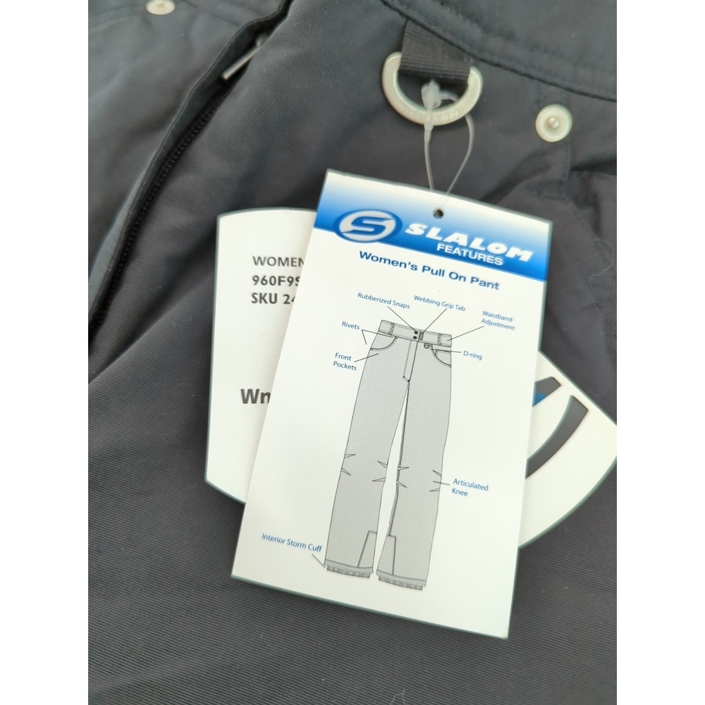 Slalom Women's Poulan Pants Weather Guard Size Large Black 400249115990 - Picture 3 of 4